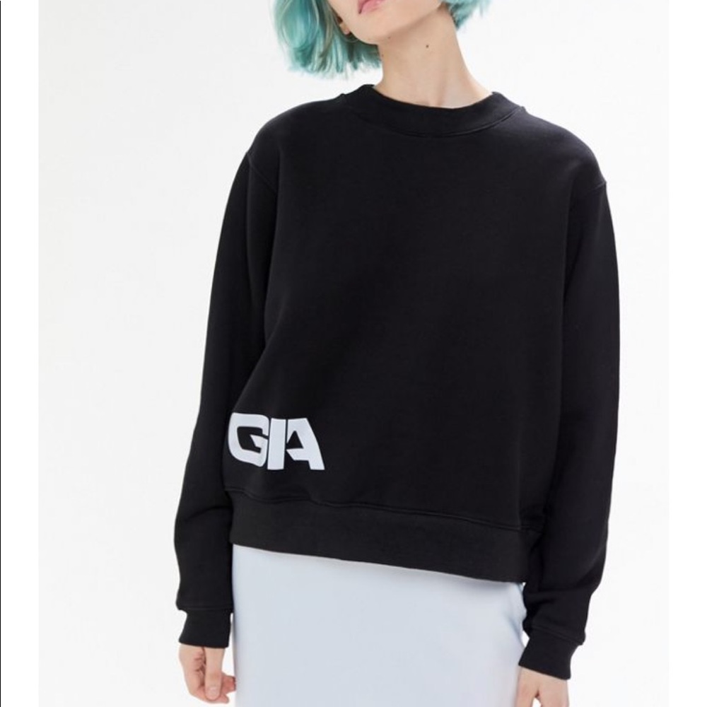 I.AM.GIA Black Sweatshirt with White Logo